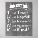 Search for think before you speak posters Teacher
