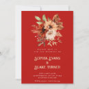 Search for crimson and white wedding invitations Floral