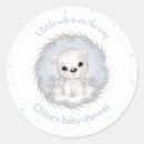 Search for cute polar bear stickers Boy baby shower