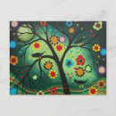 Search for bird tree postcards Whimsical