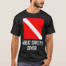 Recherche de drapeau de plongée tshirts Océan