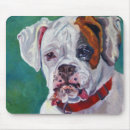 Search for boxer dog mousepads White