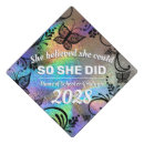 Search for butterfly graduation cap toppers Rainbow
