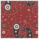Search for black paisley fabric White