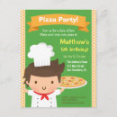 Search for pizza chef birthday invitations Party