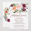 Search for marsala rehearsal dinner invitations Blush