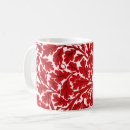 Search for red leaf mugs Red and white