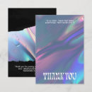 Search for holographic thank you cards Iridescent