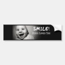 Search for smile bumper stickers Jesus loves you