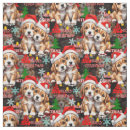 Search for christmas dog fabric Pattern