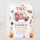 Search for rescue birthday invitations Fire truck party