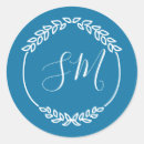 Search for turquoise monogram stickers Blue