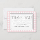 Search for gingham thank you cards Vintage
