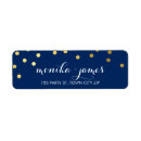 Search for blue polka dots return address labels Modern