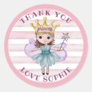 Search for princess thank you stickers Whimsical