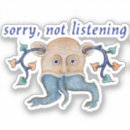Search for listen stickers Humour