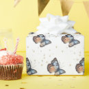 Search for blue butterfly wrapping paper White