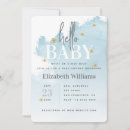 Search for clouds baby shower invitations Gold