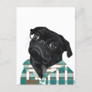 Recherche de carlin noir cartes postales Dog