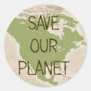 Search for our planet stickers Green