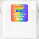 Search for rainbow colors stickers Happy birthday