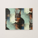 Search for doberman pinscher puzzles Dobie