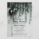 Recherche de black baby shower invitations Rustique