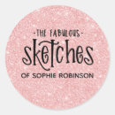 Search for pink business stickers Pretty