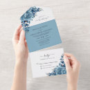 Search for dusty blue watercolor wedding invitations Spring summer fall