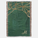 Search for green and gold blankets Geometric