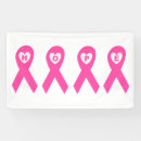 Recherche de cancer banderoles Rose