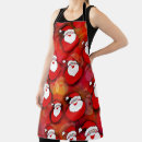 Search for santa claus aprons Red
