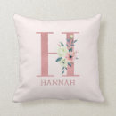 Search for letter h pillows Floral