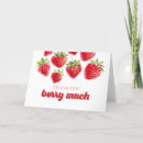 Search for berry much thank you cards Strawberry