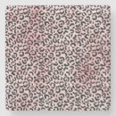Recherche de léopard rose dessous de verres Noir