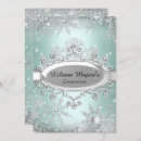 Search for mint green quinceanera invitations Tiara