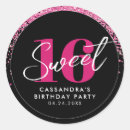 Search for sweet sixteen stickers Glitter