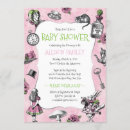 Search for mad hatter baby shower invitations Alice in wonderland
