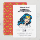 Recherche de wonder woman invitations Dessin animé