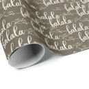 Search for fa la la la la wrapping paper Typography