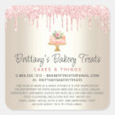 Search for pink cake stickers Pastry chef