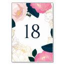 Search for gold foil table cards Floral