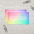Search for gradient business cards Holographic