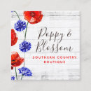 Search for poppy business cards Watercolor floral