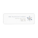 Search for blue snowflake return address labels Simple