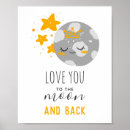 Search for moon and back nursery decor Quote