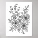 Search for adult colouring book posters Floral