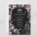 Search for purple black butterfly birthday invitations Butterflies