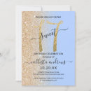 Search for sweet seventeen invitations Gold glitter