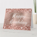 Recherche de rose gold anniversaire cartes Étincelant
